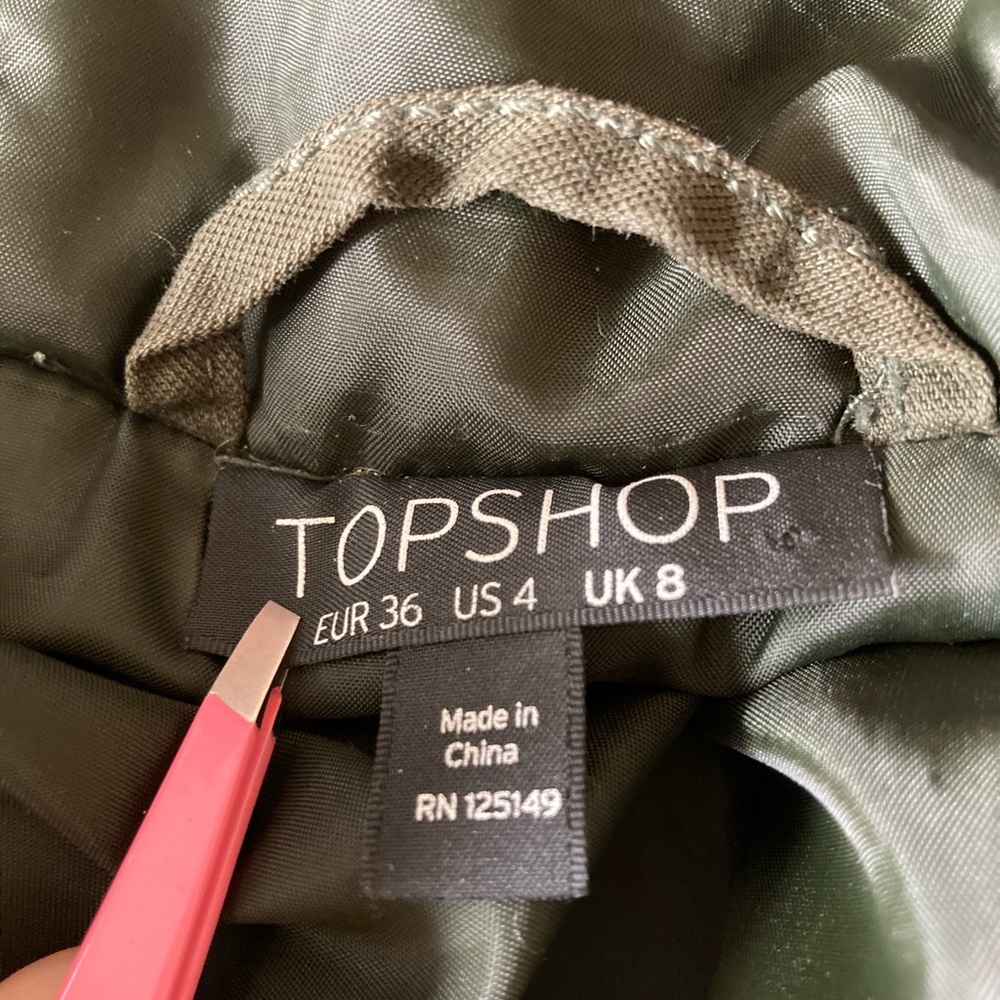 Topshop Hooded Utility Jacket and Double Zipper - Picture 6 of 10
